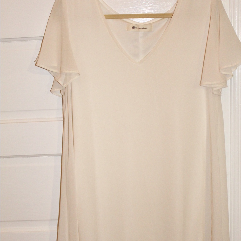 Impeccable Pig off-White short sleeve dress